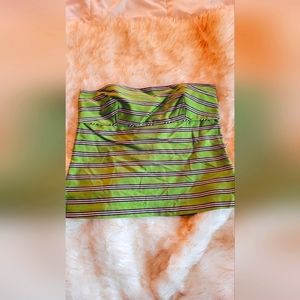 Jcrew Silk tie fabric vintage strapless top